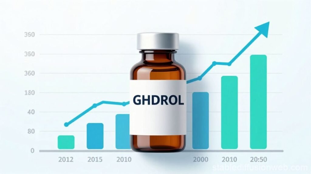 Infográfico mostrando processo ascendente de resultados com ghdrol