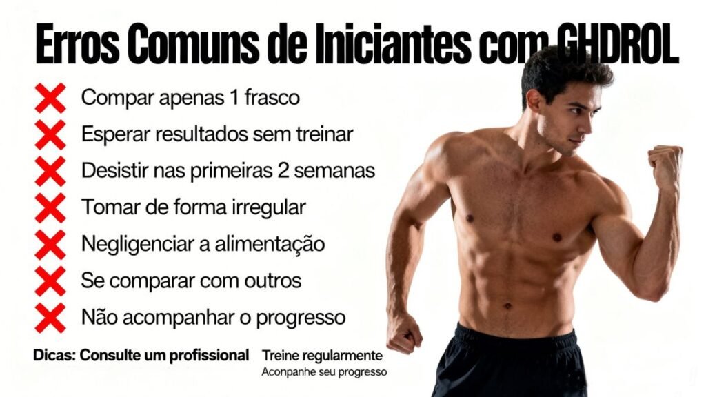 Infográfico mostrando 7 erros comuns que iniciantes devem evitar ao usar Ghdrol pela primeira vez