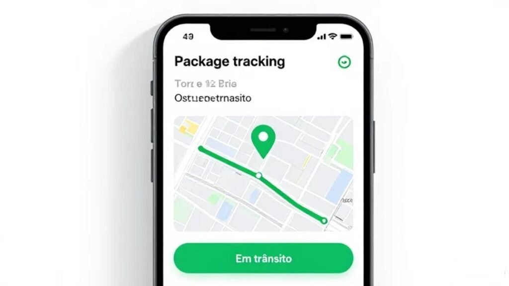 Tela de rastreamento em tempo real mostrando acompanhamento do pedido Ghdrol com rota de entrega