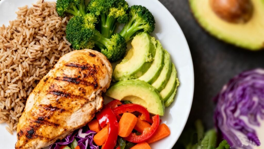 Refeição balanceada rica em proteínas para maximizar resultados do Ghdrol para iniciantes